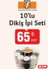 10'LU DİKİŞ İPİ SETİ fiyat ve kampanya bilgisi